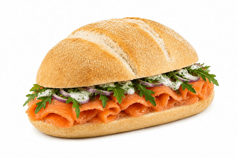 Italiaanse gerookte zalm