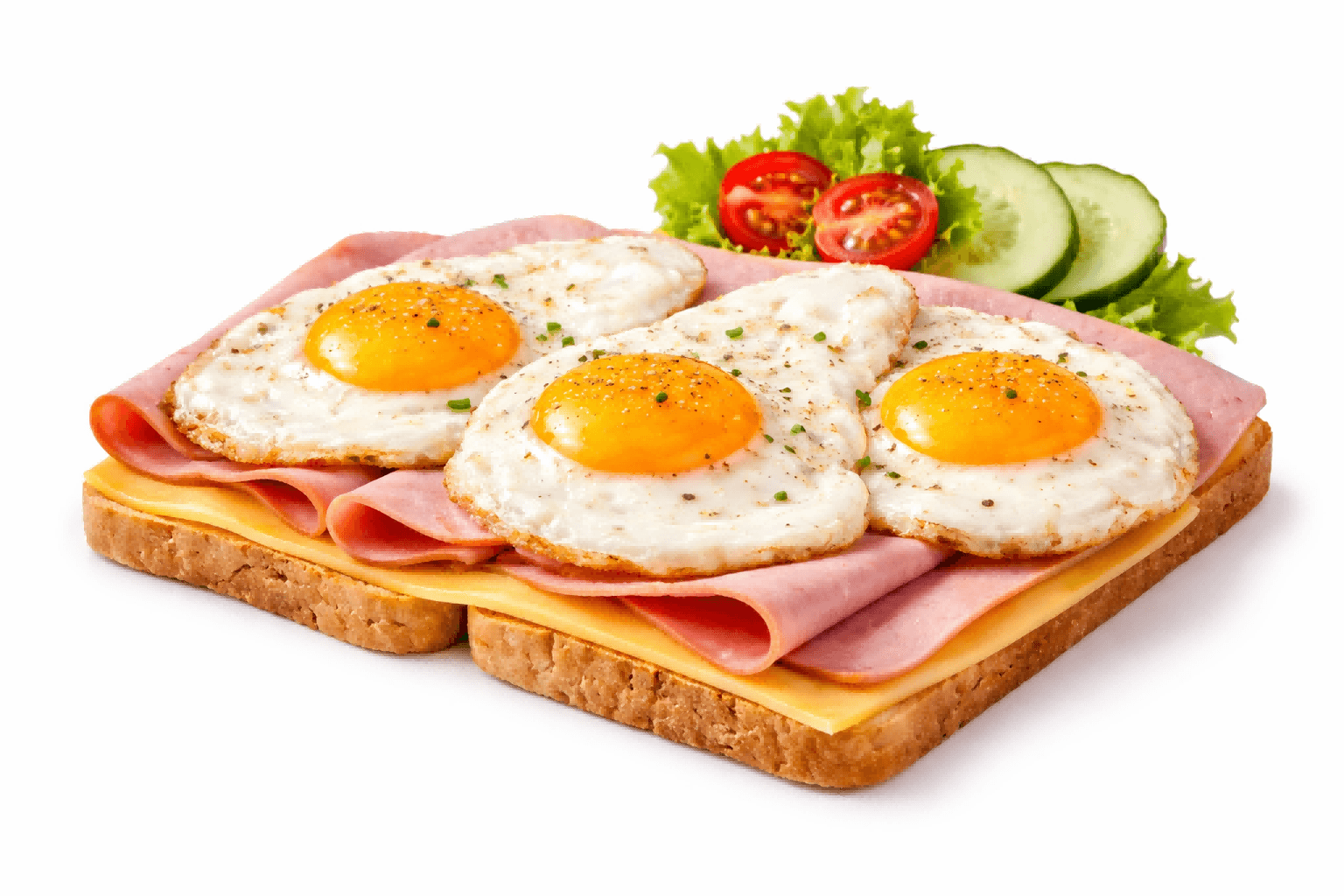 Uitsmijter ham kaas